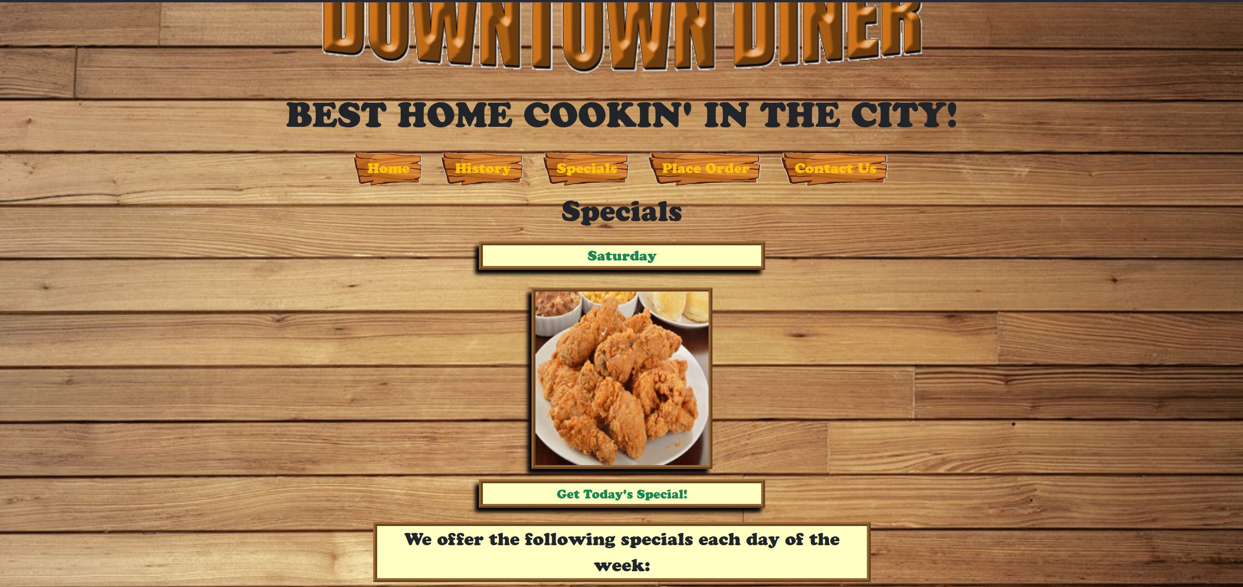 downtown diner screenshot